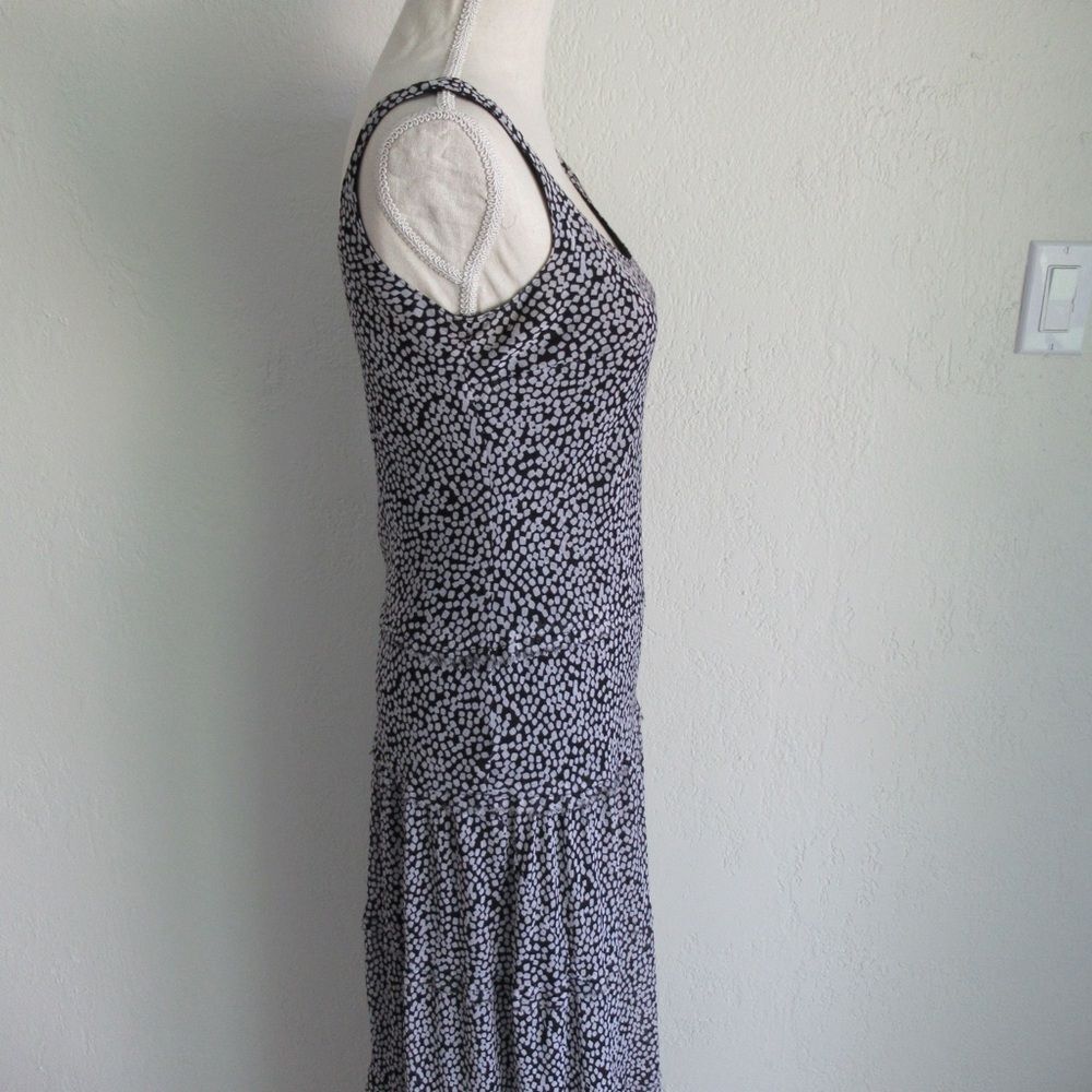 Black and White Tiered Maxi Dress from Black Label by Evan Picone Size 4 - Picture 5 of 13
